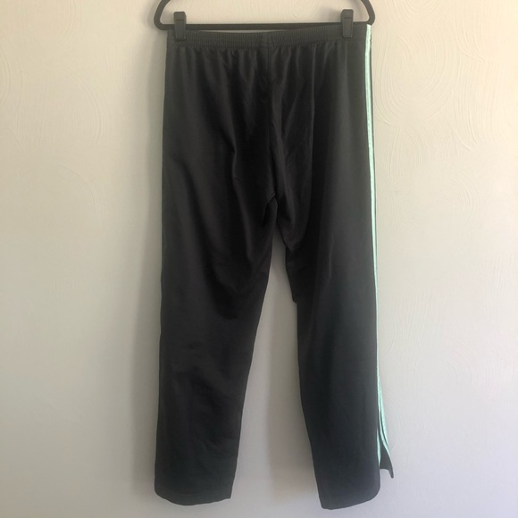 Adidas Charcoal Grey Mint Stripe Y2K Track Pants - Picture 4 of 4